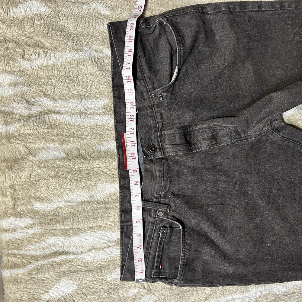 Tommy Hilfiger Mens Straight Leg Jeans Faded Black Denim 100% Cotton 5-Pocket - Picture 11 of 11